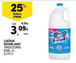 Continente Lixívia neoblanç tradicional promoção