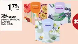 Continente vela continente jasmim/tropical/lavanda promoção