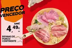 Continente Bifanas de porco continente promoção