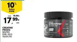 Continente Creatine prozis neutro promoção