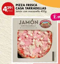Pingo Doce pizza fresca casa tarradelas jamón com mozzarella promoção