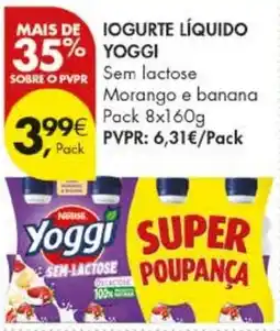 Pingo Doce Iogurte líquido yoggi sem lactose promoção