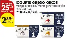 Pingo Doce Iogurte grego oikos promoção