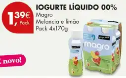 Pingo Doce Iogurte líquido 00% magro melancia e limão promoção