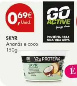 Pingo Doce Skyr Ananás e coco promoção