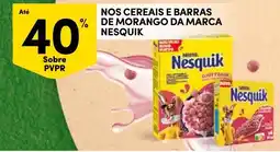 Continente Cereais e barras de morango da marca Nesquik promoção