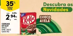Continente Cereais Kit Kat Avelã promoção