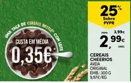Continente Cereais Cheerios Aveia Original promoção