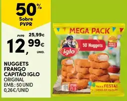 Continente Nuggets frango capitão iglo original promoção