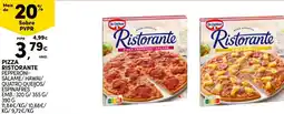 Continente Pizza ristorante promoção
