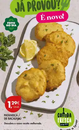 Pingo Doce Patanisca de bacalhau promoção