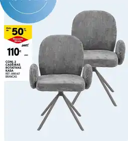 Continente cadeiras rotativas kasa promoção