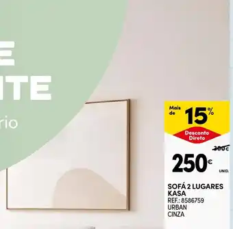 Sofá 2 lugares kasa