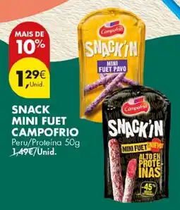 Pingo Doce Snack mini fuet campo frio promoção