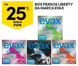 Continente Nossos pensos liberty da marca evax promoção