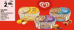 Continente gelado ola frutos exóticos/ caramelo salgado promoção