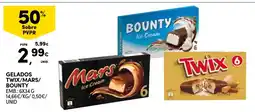 Continente Gelados twix/mars/bounty promoção