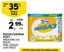 Continente rolos cozinha foxy mega promoção