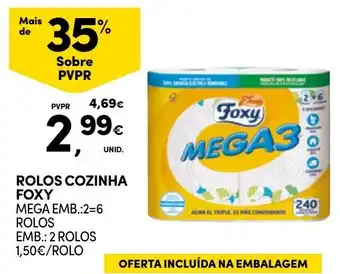 Continente rolos cozinha foxy mega promoção