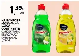 Continente Detergente manual da loiça continente promoção
