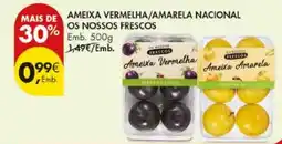 Pingo Doce Ameixa vermelha/amarela nacional promoção