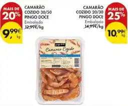 Pingo Doce Camarão cozido pingo doce promoção