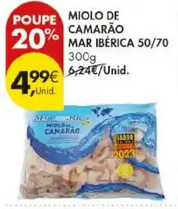 Pingo Doce miolo de camarão mar ibérica promoção