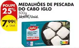 Pingo Doce medalhões de pescada do cabo iglo promoção