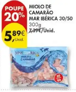 Pingo Doce miolo de camarão mar ibérica promoção