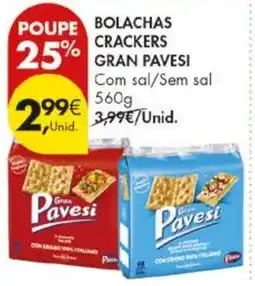 Pingo Doce Bolachas crackers gran pavesi promoção