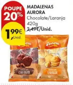 Pingo Doce Madalenas aurora chocolate/laranja promoção