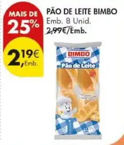 Pingo Doce Pão de leite bimbo promoção