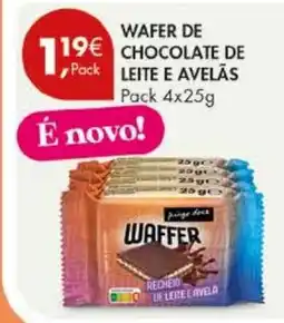 Pingo Doce Waffer wafer de chocolate de leite e avelãs promoção