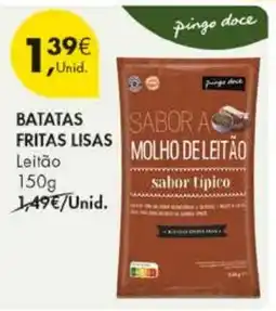 Pingo Doce batatas fritas lisas sabor a molho de leitão promoção