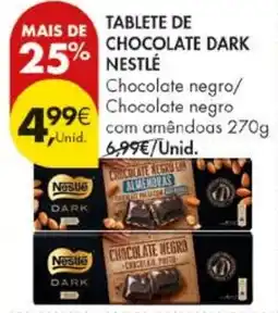Pingo Doce Tablete de chocolate dark nestlé promoção