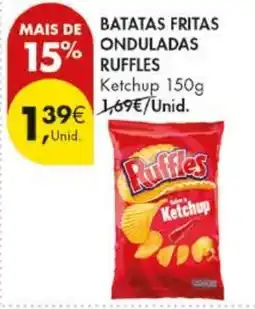 Pingo Doce batatas fritas onduladas ruffles ketchup promoção