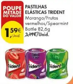 Pingo Doce pastilhas elásticas trident morango/frutos vermelhos/spearmint promoção