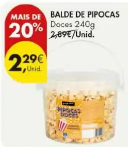 Pingo Doce Balde de pipocas doces promoção
