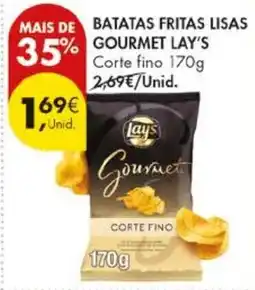 Pingo Doce batatas fritas lisas gourmet lay's promoção