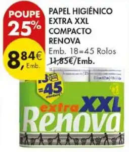 Pingo Doce Papel higiênico extra xxl renova promoção