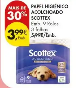 Pingo Doce Papel higiênico acolchoado scottex promoção
