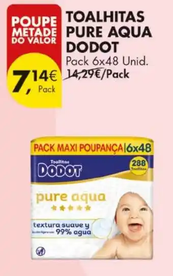 Toalhitas pure aqua dodot
