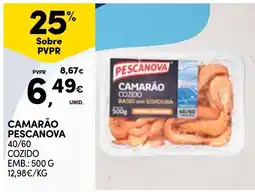 Continente Camarão pescanova promoção