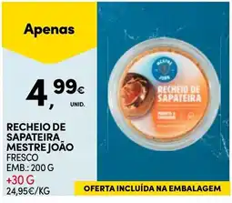 Continente Recheio de sapateira mestre joão promoção