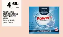 Continente Pastilhas anticalcário continente promoção