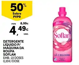 Continente Detergente liquido p/ maquina da roupa softlan promoção