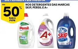 Continente Detergentes roupa skip, persil e a+ promoção
