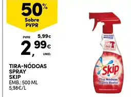 Continente tira-nódoas spray skip promoção