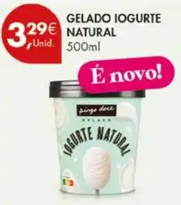 Pingo Doce Gelado iogurte natural promoção