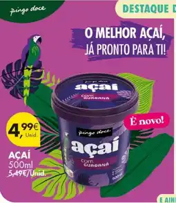 Pingo Doce Açaí com guaraná promoção